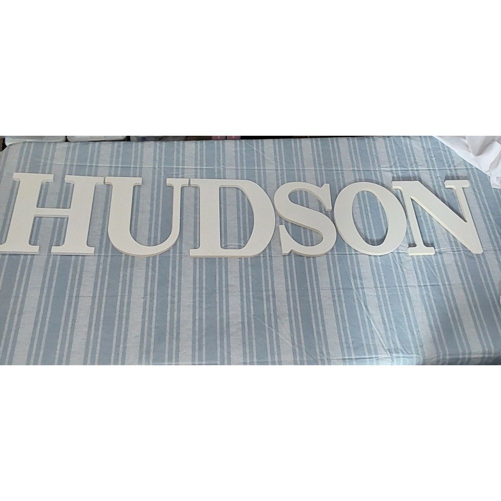8 IN.  MPI Wood Letters Classic Font Craft Cutout    HUDSON